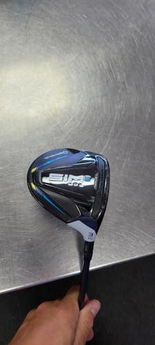 Used Taylormade SIM 2 MAX Mens Hybrid Club RH 3 Hybrid 11497-S000162454