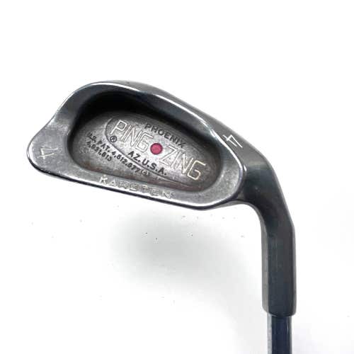 Ping Zing Single 4 Iron Red Dot 1* Flat JZ Stiff Steel Mens RH