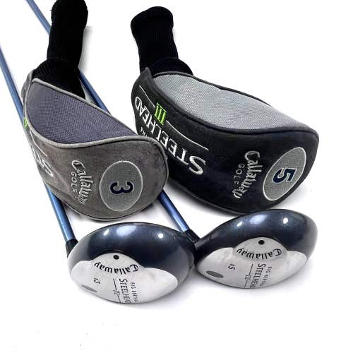 Callaway Steelhead III 3 & 5 Fairway Wood Set 15* | 18* System III Ladies RH