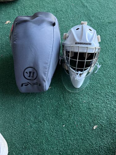White Warrior R/F1 Goalie Mask (Used) | Junior+ OS (6 5/8 - 7 1/8)