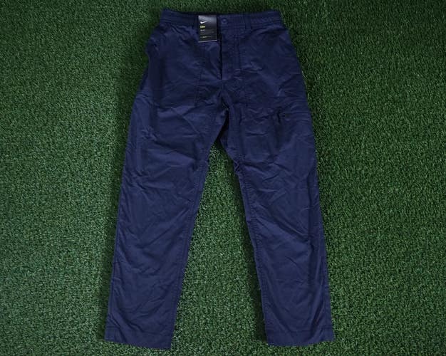 MEN'S SMALL NIKE DRI-FIT STRETCH GOLF PANTS NAVY BLUE, NWT