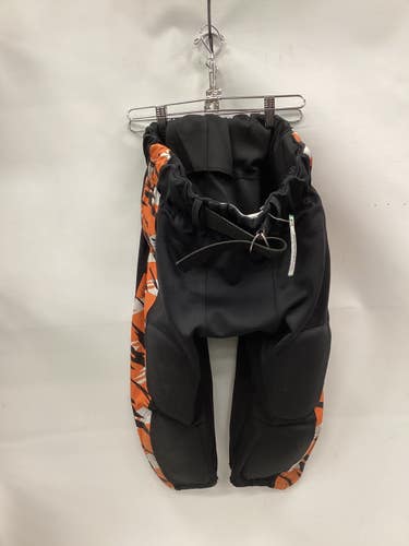 Used CUSTOM TEAM FB INTEGRATED PANTS Adult FB Integrated Pants Black And Orange MD 11851-S000054075