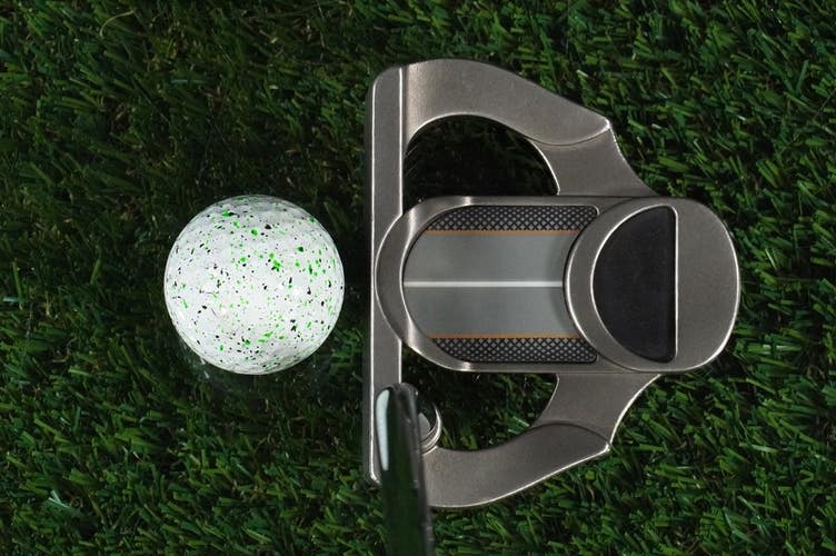 Ping CRAZ-E USA Putter Mallet 35 Karsten Steel RH With Black Dot & Headcover