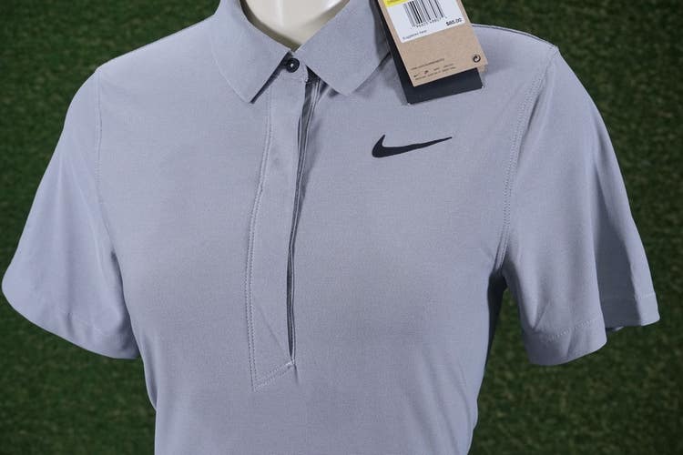 WOMENS SMALL TALL NIKE DRI-FIT ADV TOUR GOLF POLO SMOKE GREY, NWT