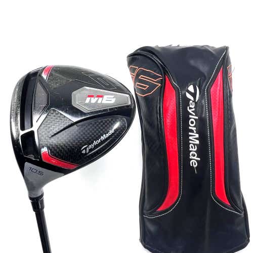 LEFTY TaylorMade M6 Driver 10.5* Fujikura Atmos Red 5A Senior LH HC