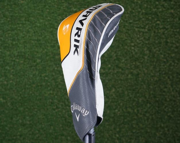 CALLAWAY MAVRIK DRIVER HEADCOVER, YELLOW / WHITE / GREY ~ L@@K!!