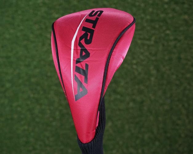 STRATA DRIVER HEADCOVER, REDISH / BLACK ~ L@@K!!