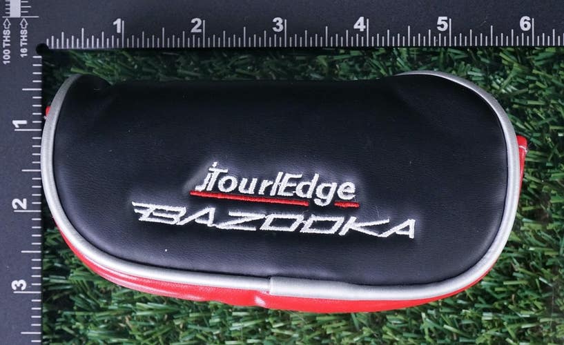 TOUR EDGE BAZOOKA RH PRO-01 MALLET PUTTER HEADCOVER, BLACK / RED ~ L@@K!!