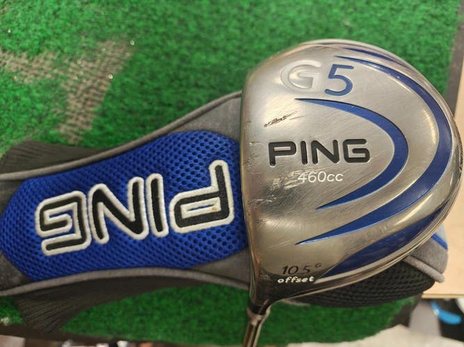 Ping G5 460CC Offset 10.5 Degree Driver Aldila NV 55 Stiff Flex Left Handed w HC