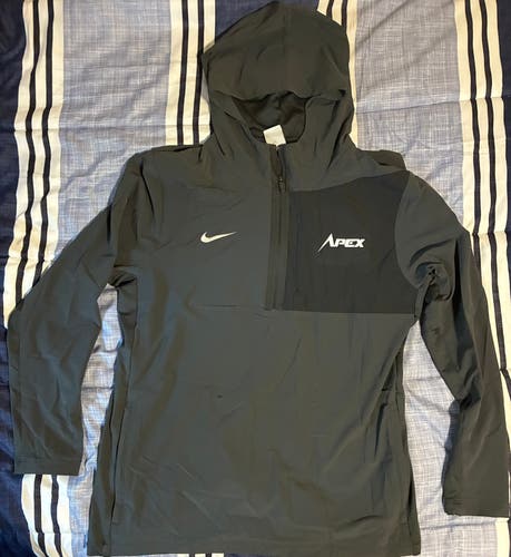 APEX INVITATIONAL LAX LIGHTWEIGHT NIKE 1/4 ZIP HOODY (L) - GRAY (NEW)