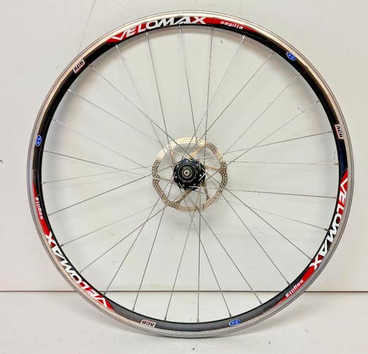 Velomax Sagitta 28-Spoke Black Aero Aluminum Disc Brake 700C Road Rear Wheel