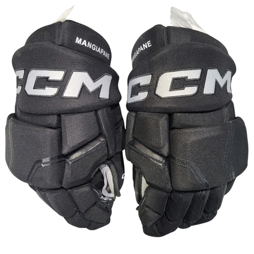 New CCM HGQL MANGIAPANE FLAMES Pro Stock Gloves 14"