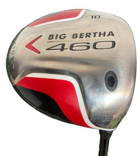 Callaway Great Big Bertha 460 Ti Driver 10 RH 55g Stiff Graphite 45 HC Nice Grip