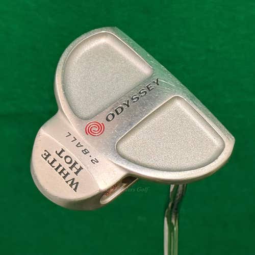 Odyssey White Hot 2-Ball 35" Double-Bend Mallet Putter Golf Club *Read*