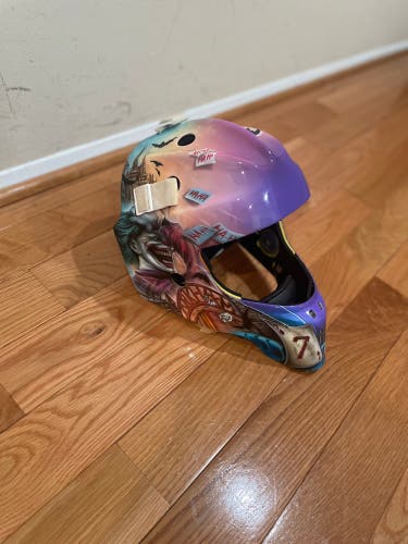 For Sale Or Trade! Custom Painted Joker Themed Medium CCM Axis Pro Goalie Mask Pro Stock (Used)