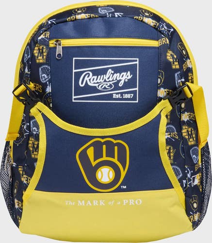 New MLB Brewers TB Backpack 11855-RAWR00722390