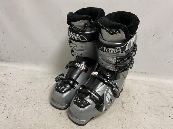 Used Tecnica MEGA 6 Womens DH Ski Boot Grey And Black 270 MP - M09 - W10 11855-S000211378