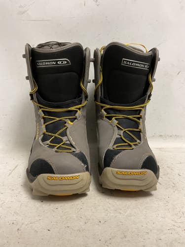 Used Salomon MAORI Mens Snowboard Boots Black And Grey Senior 11.5 11855-S000211491