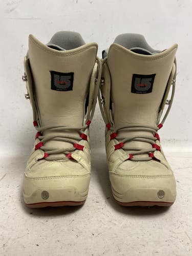 Used Burton WOMENS MOTO Womens Snowboard Boots Tan Senior 9 11855-S000211507