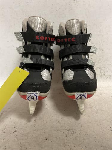 Used SOFTEC JACKSON Boys Softboot Skate Black Youth 09.0 11855-S000211493