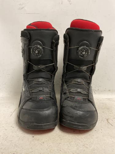 Used Ride JACKSON BOA COILER Mens Snowboard Boots Black And Red Senior 9 11855-S000211515