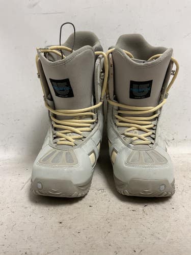 Used Burton FREESTYLE Womens Snowboard Boots Silver Senior 7 11855-S000211568