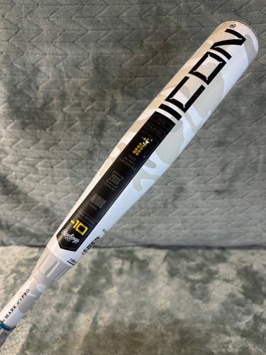 2025 Rawlings Icon Composite Bat USSSA Certified (-10) Composite 19 oz 29" (Used)