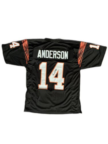 Ken Anderson Autographed Signed Cincinnati Bengals #14 Jersey XL NFL Wilder COA