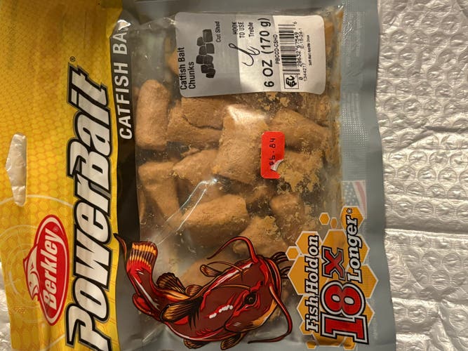 (New) Berkley Powerbait Catfish Bait Chunks Chicken Liver 6 oz