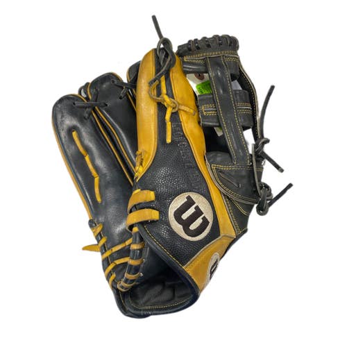 Used Wilson A2000 1799 BB/SB Glove LH Throw Black And Orange 12 3/4" 11735-S000350008