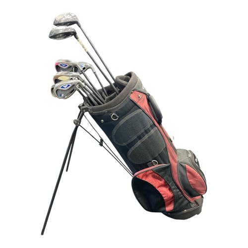 Used Callaway BIG BERTHA HAWKEYE Mens Package Set RH Red And Black 9 Piece 11735-S000370415
