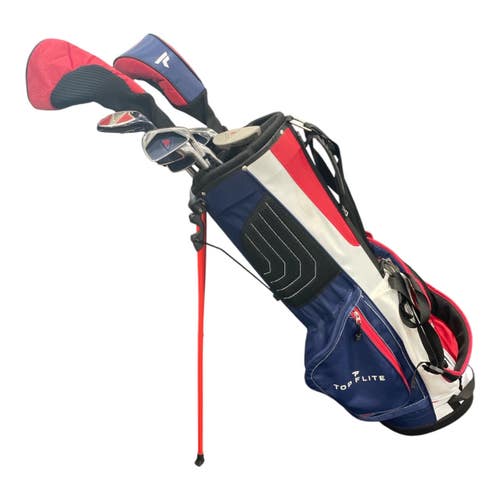 Used Top Flite 10 PIECE SET Mens Package Set RH White/Red/Navy 10 Piece 11735-S000369281