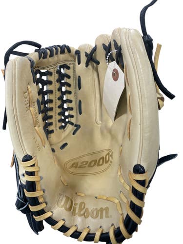 Used Wilson A2000 PROSTOCK D33 BB/SB Glove RH Throw Tan 11 3/4" 11735-S000362435