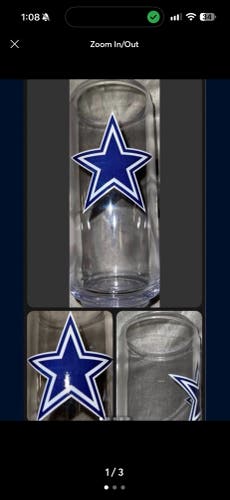 Official Wonky Ware NFL Football Dallas Cowboys Drinking Glass Brand New USA MDE