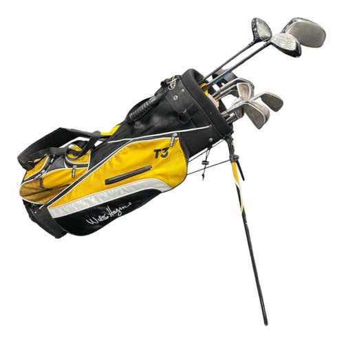 Used Spalding CENTENIAL Mens Package Set RH White/Black/Yellow 11 Piece 11735-S000369854