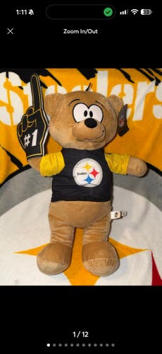 NFL Good Stuff Football Pittsburgh Steelers Teddy Bear Plush Toy Collectible New