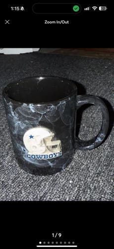 NFL Dallas Cowboys Mug Vintage Classic Used Pre Owned Fragile Helmet Logo China.