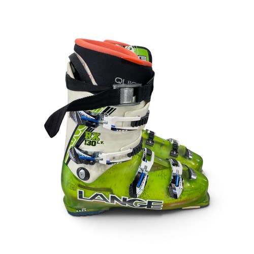 Used Lange RX 130 L.V. Mens DH Ski Boot Neon Green 305 MP - M12.5 11735-S000368631