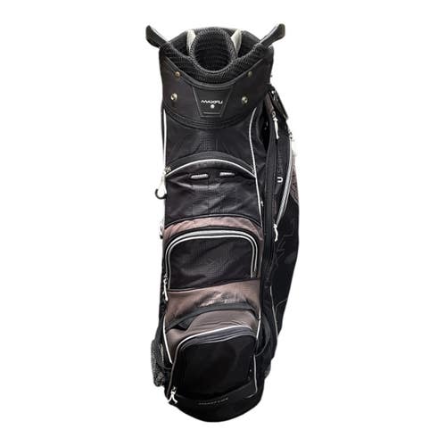 Used Maxfli 14 POCKET Mens Cart Bag Wine And Black 11735-S000365415