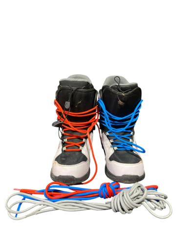 Used SAPIENT SPBT1503.10 Mens Snowboard Boots Black And White Senior 10 11735-S000359974