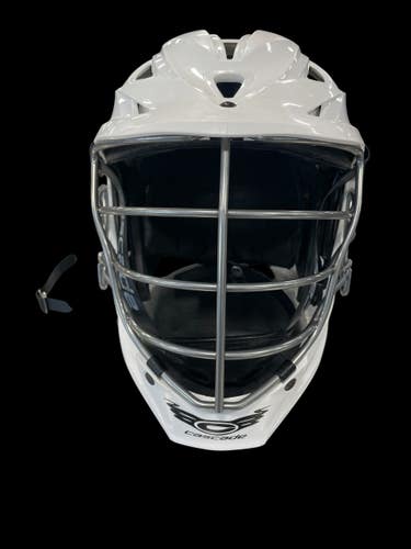 Used Cascade WHITE HELMET Lacrosse Helmet White SM 11735-S000363496
