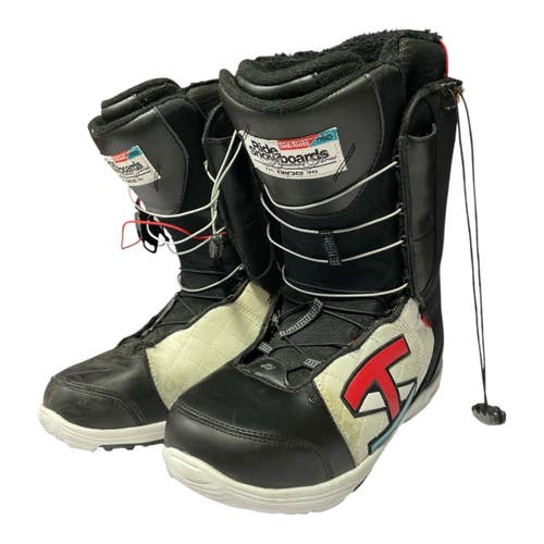 Used SEBTOOTS Mens Snowboard Boots White And Black Senior 10.5 11735-S000365546