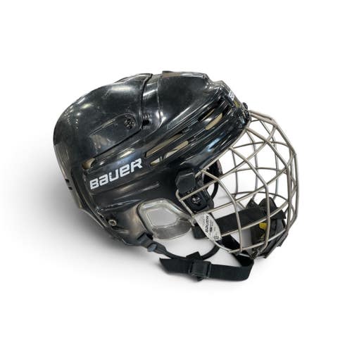 Used Bauer BHH45OOM Helmet Cage Combo Black MD 11735-S000370439