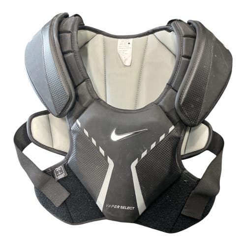 Used Nike VAPOR SELECT Lacrosse Shoulder Pads Black LG 11735-S000365734