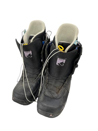 Used Burton MINT Womens Snowboard Boots Black Senior 8 11735-S000364314