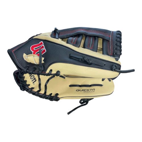 Used Wilson A550 A05RB25125 BB/SB Glove RH Throw Black And Natural 12 1/2" 11735-S000368557