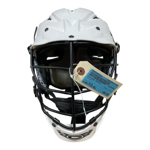 Used Cascade CPV-R Lacrosse Helmet White Fits all 11735-S000365422