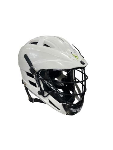 Used Cascade CS Lacrosse Helmet White Fits all 11735-S000368110