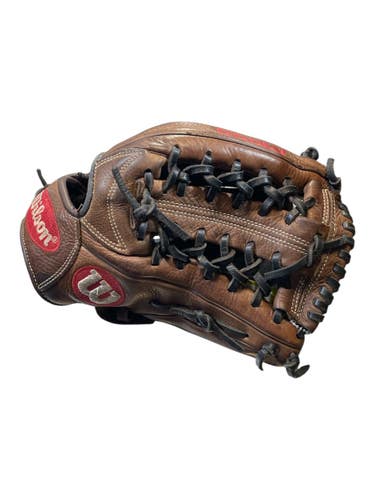 Used Wilson A1000 A10RB20KP32 BB/SB Glove RH Throw Brown 12 1/2" 11873-S000250629