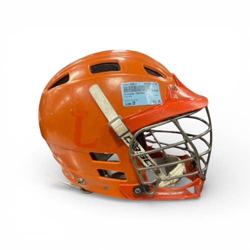 Used Cascade . Lacrosse Helmet Orange SM 11735-S000358634